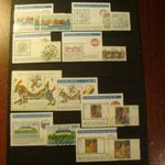 Német tévnyomat gyűjtemény 20 bélyeg+1 blokk, pecsételt-** vegyesen, a hibákról kis kártyával fotó