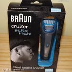 Vadonatúj! BRAUN Cruzer 6 Beard & Head - szakáll és hajvágó akkus, 1-24mm vágás, mosható fotó