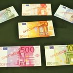 EUR MINTA 10, 20, 50, 100, 500 euró mintasor fotó