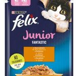 FELIX FANTASTIC Junior Csirkével aszpikban nedves macskaeledel 85g fotó