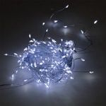 Karácsonyi LED fényfüzér - hideg fehér, 200 ledes, drótos, USB csatlakozóval / 6 méter fotó