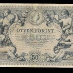 1884 dualizmus 50 forint/gulden (hajtásoknál restaurált) PFM24 fotó