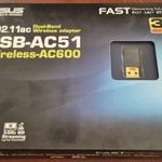 ASUS USB-AC51 vezeték nélküli USB wireless adapter, 802.11ac fotó
