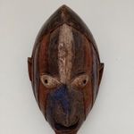 Afrika afrikai antik maszk patinás fa maszk Yoruba népcsoport Nigéria africká maska dob 14 fotó
