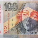 Szlovákia 100 korona 2001 VF L széria, ritkább fotó