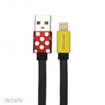 USB kábel Disney - Minnie Apple USB - Lightning (8Pin) 1 méter piros fotó