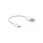 DELOCK USB Daten-/Ladekabel iPhone/iPad/iPod 15cm weiß (83001) fotó