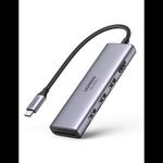 UGREEN CM511 5 az 1-ben adapter USB-C hub 3 porthoz USB3.0, HDMI, TF, SD, szürke (60383) (UG60383) fotó