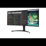35" LG 35WN75CP-B ívelt LCD monitor fekete (35WN75CP-B) fotó