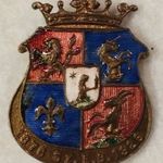 Felvidék Szepes vármegye címere 1876-1926 jubileum tűzzománc jelvény (3143) fotó