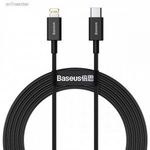 BASEUS USB-C kábel Lightning Superior sorozathoz, 20W, PD, 200 cm fekete fotó