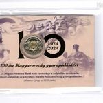 100 éves a Magyar Nemzeti Bank MNB 100 forint 2024 - első napi veret - sorszámban születési év: 1988 fotó