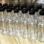 Dekor mini üveg 10 db 40 ml üvegek üvegpalack kreatív pálinkás italos miniüveg miniüvegek fotó