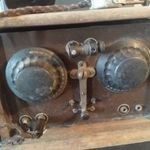 Régi kisszövetkezeti Detektoros rádió 1926 a fejhallgató szakadt fotó