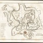 Antik térképek - Régi térképek 1850-ből: Ősi Róma Térképe, Plan vom Alten Rom. *R fotó
