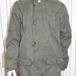 H&M Parka dzseki fiú téli hosszú, katonai zöld kabát-levehető bélés 134-140 / 9-10 év fotó