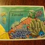 Tuvalu postatiszta** blokk Korallok fotó