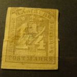 Hamburg 1859 MI8a használatlan(*), (*) kat.ár 500 euro /hátulján papír, leírás+kép/ fotó