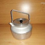 Vintage alumínium teáskanna teafőző, vízmelegítő kanna (12/d) fotó