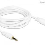 DeLock Extension Cable Audio Stereo Jack 3.5 mm male / female IPhone 4 pin 2m 84482 fotó
