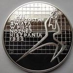 Lengyelország Labdarúgó-világbajnokság Spanyolország .750 Ezüst 200 Zloty 1982 MW PP (id87035) fotó