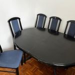 Étkezőasztal 6 székkel fotó