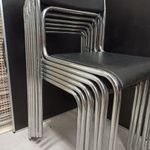Fekete irodai székek, étkezőszékek (6 db) fotó