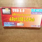 4 Port USB 2.0 Hub dobozos fotó