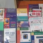 Informatikai könyvek és kb.50db 5.25" floppy lemez fotó