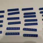 LEGO 3702 Technic, Brick 1 x 8 with Holes, kék fotó
