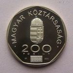 200 Forint 2000 PP = PROOF / Millennium / Gondolkodó / Ritka R! fotó
