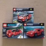 FERRARI -s 3 db bontatlan Speed Champions LEGO egyben : 75886 488 GT3+ 75899 LaFerrari+ 75890 F40 fotó