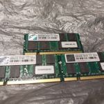 3 db 2 gb 667 mz Transcend DDR2 laptop ram fotó