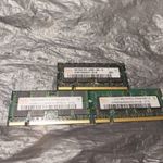 3 db Hynix DDR2 laptop ram 2 gb, 1 gb, 512 mb fotó