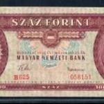 1957 100 Forint UNC FIXP-07 fotó