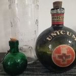 1db UNICUM Zwack J. és Társai Budapest feliratos öntött üveg, m: 7, 5cm fotó
