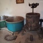 Erősített kovácsoltvas szőlőprés régi retro db, 30 éve csak dísz fotó