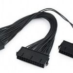 Gembird CC-PSU24-01 Dual 24-pin internal PC power extension cable 0, 3m Black fotó