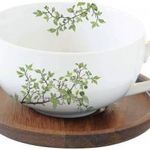 Porcelán teás csésze akácfa aljjal - 250ml - Natura fotó