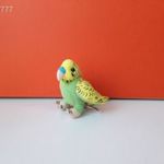 Eredeti Bauer PAPAGÁJ plüss Hullámos papagáj madár kabala figura ! ÉLETHŰ !! fotó
