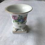 - Herendi virágmintás porcelán oroszlánlábas váza - fotó