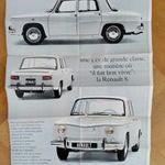 Renault 8 poszter / prospektus fotó