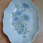 Ritka kék virágos hollóházi porcelán tálka fotó