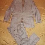 1 milliós SCABAL Super 150's merino & selyem férfi luxus öltöny patika állapotban - XXL fotó