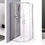 Diplon 90x90 cm Gazdaságos íves két tolóajtós zuhanykabin, 5 mm edzett áttetsző üveggel, 190 cm m... fotó