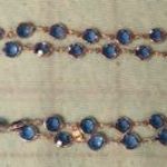 Kék Swarovski kristály nyaklánc - antik (L) fotó