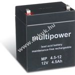 Multipower ólom akku MP4, 5-12 helyettesíti FIAMM típus FG20451 fotó