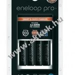 Panasonic Eneloop Pro BQ-CC55E 4 csatornás AA/AAA 2 órás gyorsakkutöltő + 4db AA ceruza akku 2450mA fotó