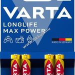 Varta Longlife Max power 4103-LR03 AAA-Micro elem 4db/csomag fotó
