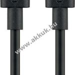 USB-C USB-C töltő- és szinkronizációs kábel USB-C csatlakozással, fekete - Kiárusítás! fotó